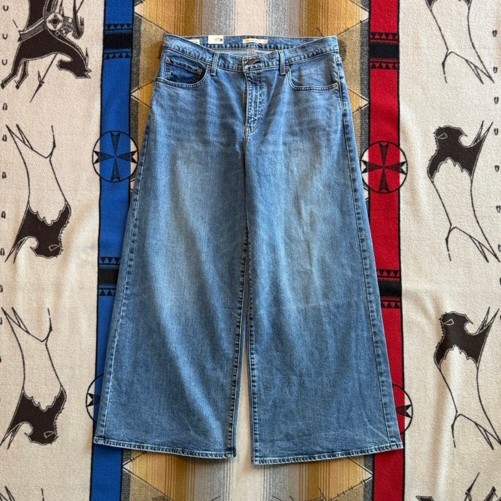 Women’s Levi’s 728 High Rise Wide Leg Denim Jeans Size 34x32 Grunge Hip Hop NWT!